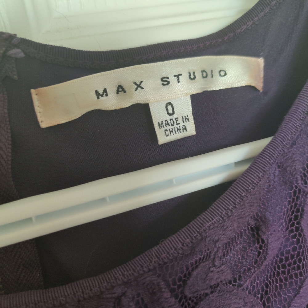 Max Studio - Purple lace dress